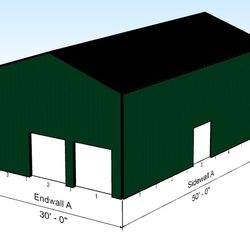 Solid Steel Bolt Up Metal Building Kit