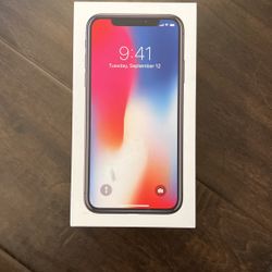 Apple iPhone X (box only) $5