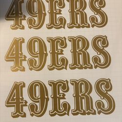 Decal Stickers 49ers 