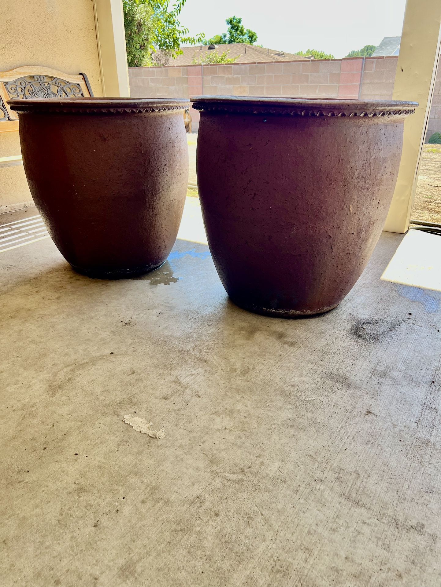 Clay pots