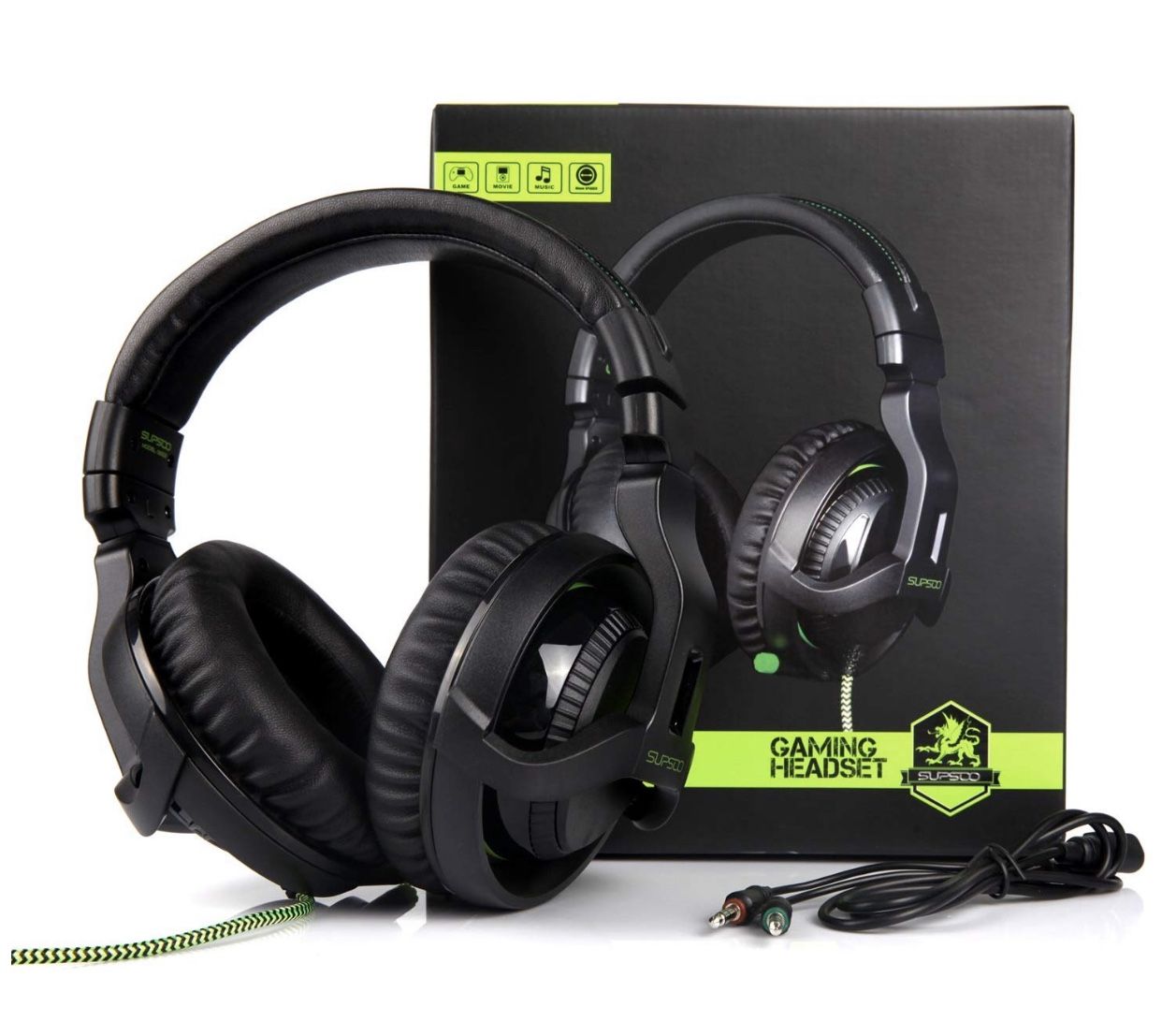 Supsoo Gaming Headset for PS4/Xbox one/PC Headphones Surround Sound & Volume Controls