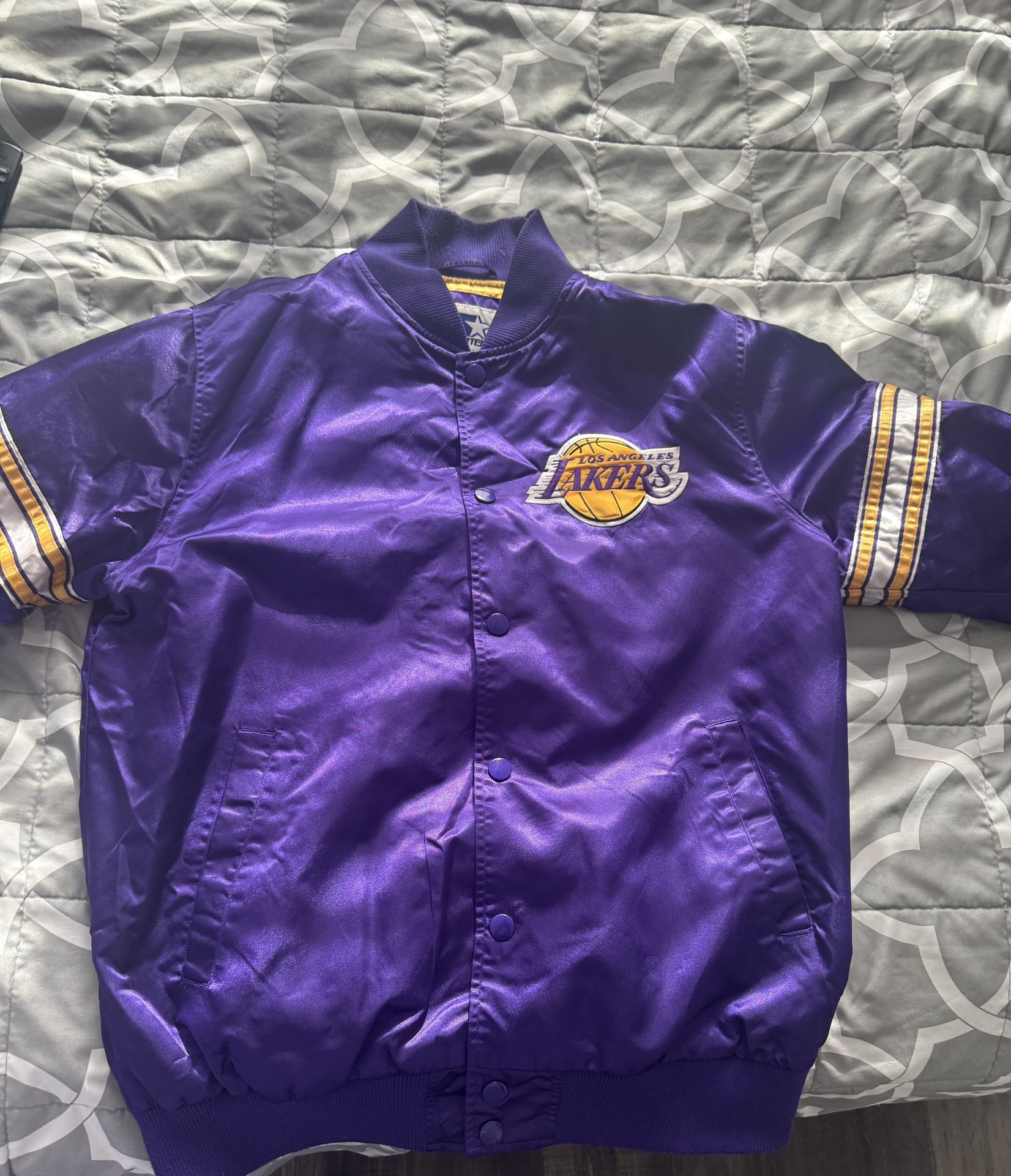 Vintage Authentic Lakers Bomber Jacket