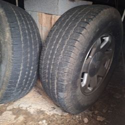 4 Good Year Tires 6 Lugs 