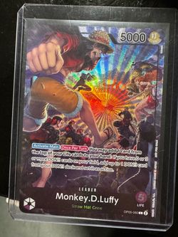 One Piece TCG Monkey D. Luffy Leader Card OP05-060