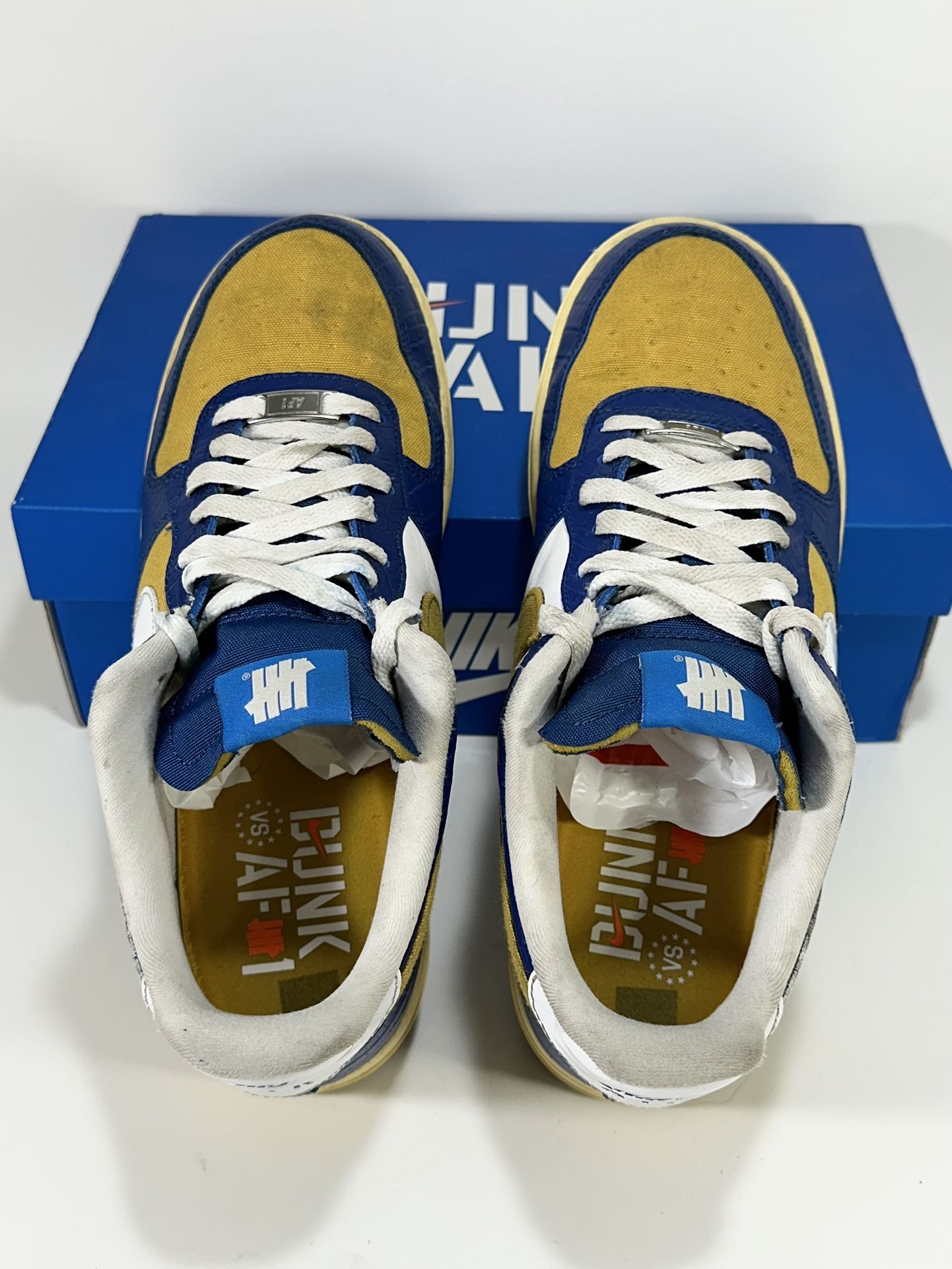 Nike Air Force 1 Low SP Undefeated 5 On It Blue Yellow Croc  display picture 1