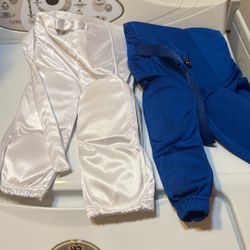 2 Pairs Of Boys Youth Football Pants w/pads- Youth Small 