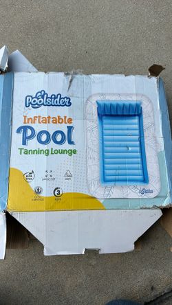 Flotador inflable para bronceado en piscina -