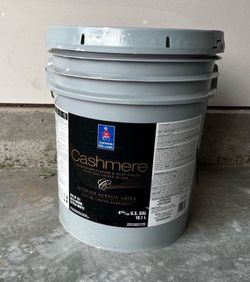 Cashmere Interior Paint. Pure White. New 5 gallons