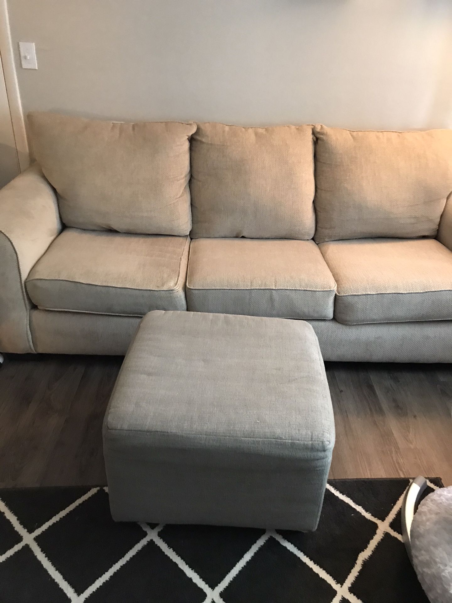 Couch and ottoman