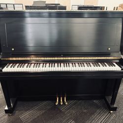 Steinway Model K 52" Ebony Satin Upright Piano