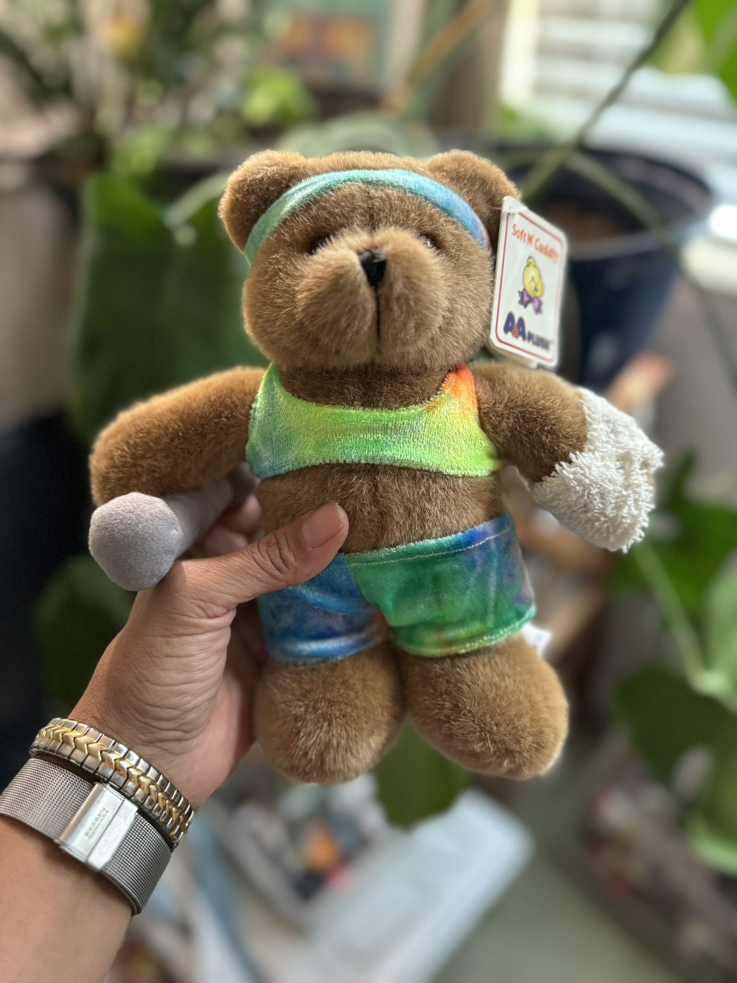 Vintage 8" Jazzercise Teddy Bear