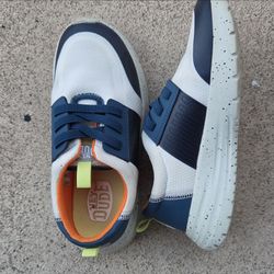 HEYDUDE Kids Sirocco Play Colorblock Sneakers White Navy Orange size 3