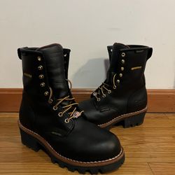 Chippewa Mens logger Boots Sz 7 Like New