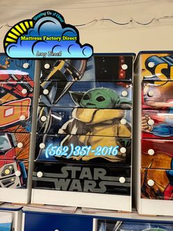 Star Wars five drawer dresser chest cajonera Comoda compressed