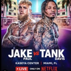 Jake paul vs Tank davis RINGSIDE