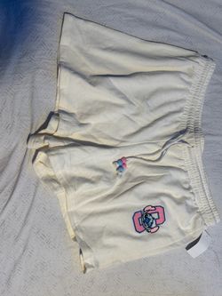 Stitch Embroidered Drawstring Shorts