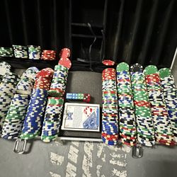Poker Chip Set in Metal Case – 500+ Pieces – Great Deal!