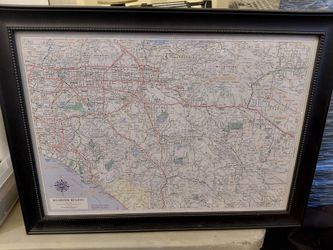 San Bernardino county map Picture frame