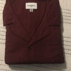 Men’s Flannel Pijama Burgundy Color