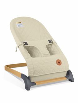 Baby Bouncer Seat for Infants, Portable Bouncy Seat, Apricot