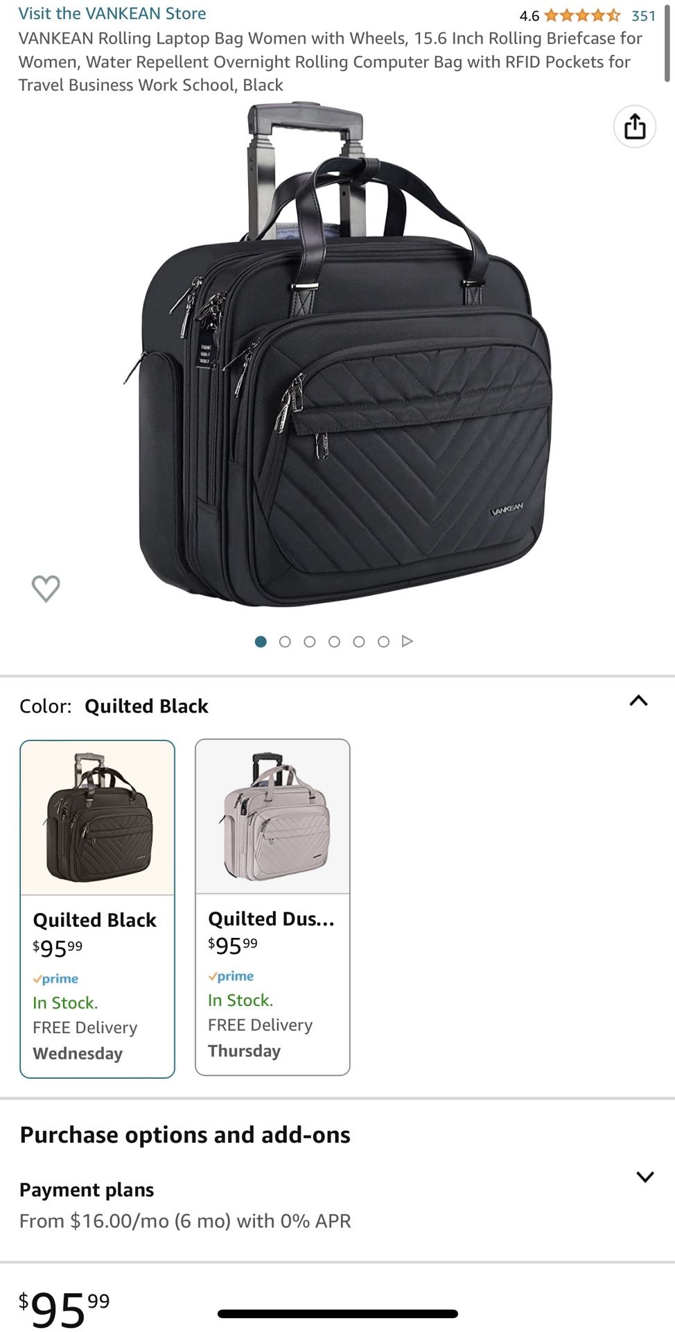 Rolling Laptop Bag Women