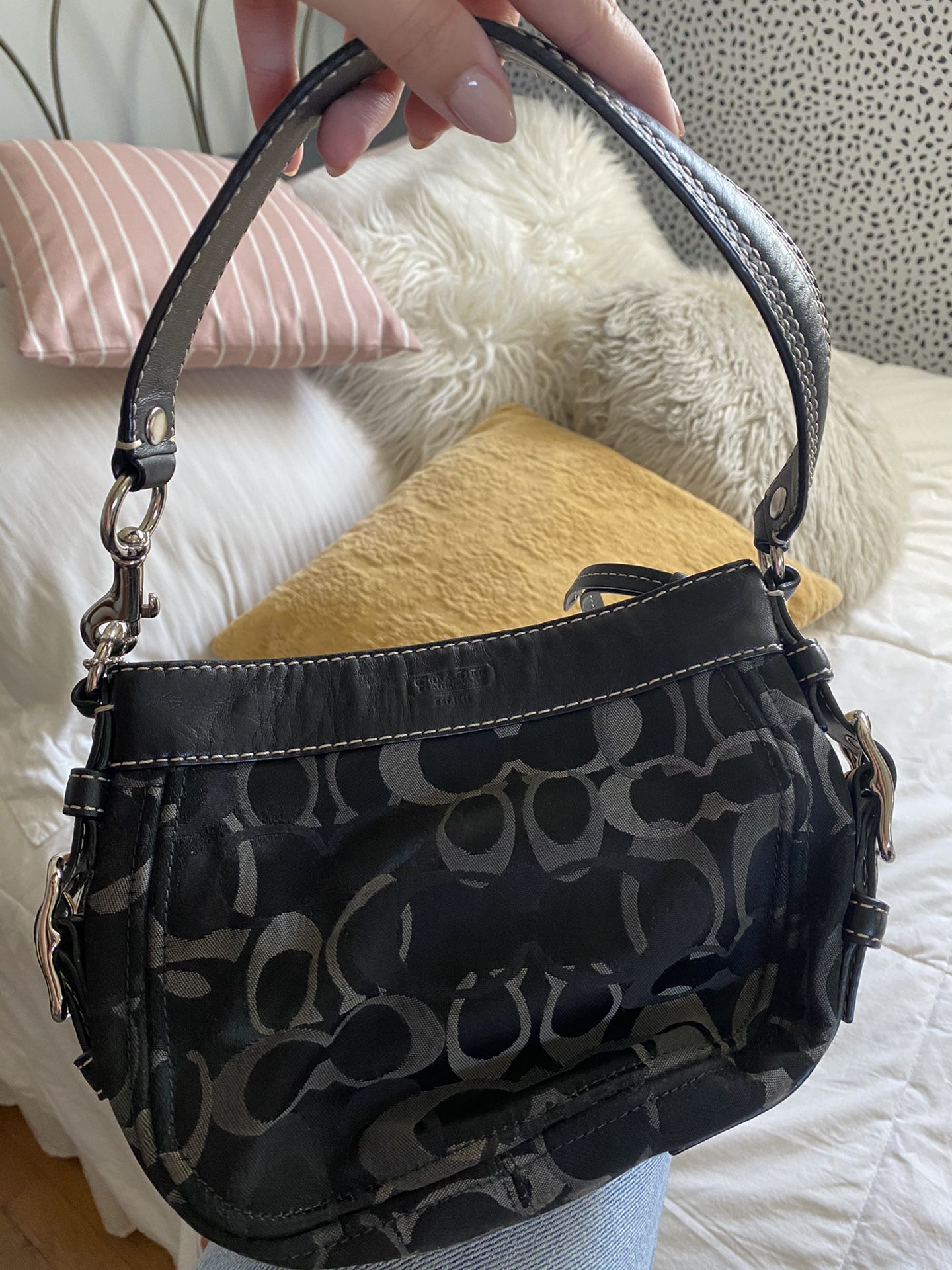 Black Couch small purse never used