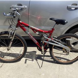 24” Mountain Mongoose Wired Doble Suspensión Bike For Mens 7 Speed Excellent Condition $110 Firm 