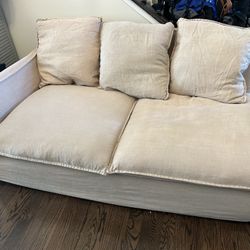 Create And Barrel Right Arm Sofa
