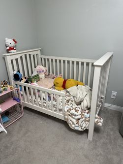 Pottery Barn Crib White With Convertible Conversion