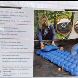 Insulated Sleeping Pad With Pillow And Case 