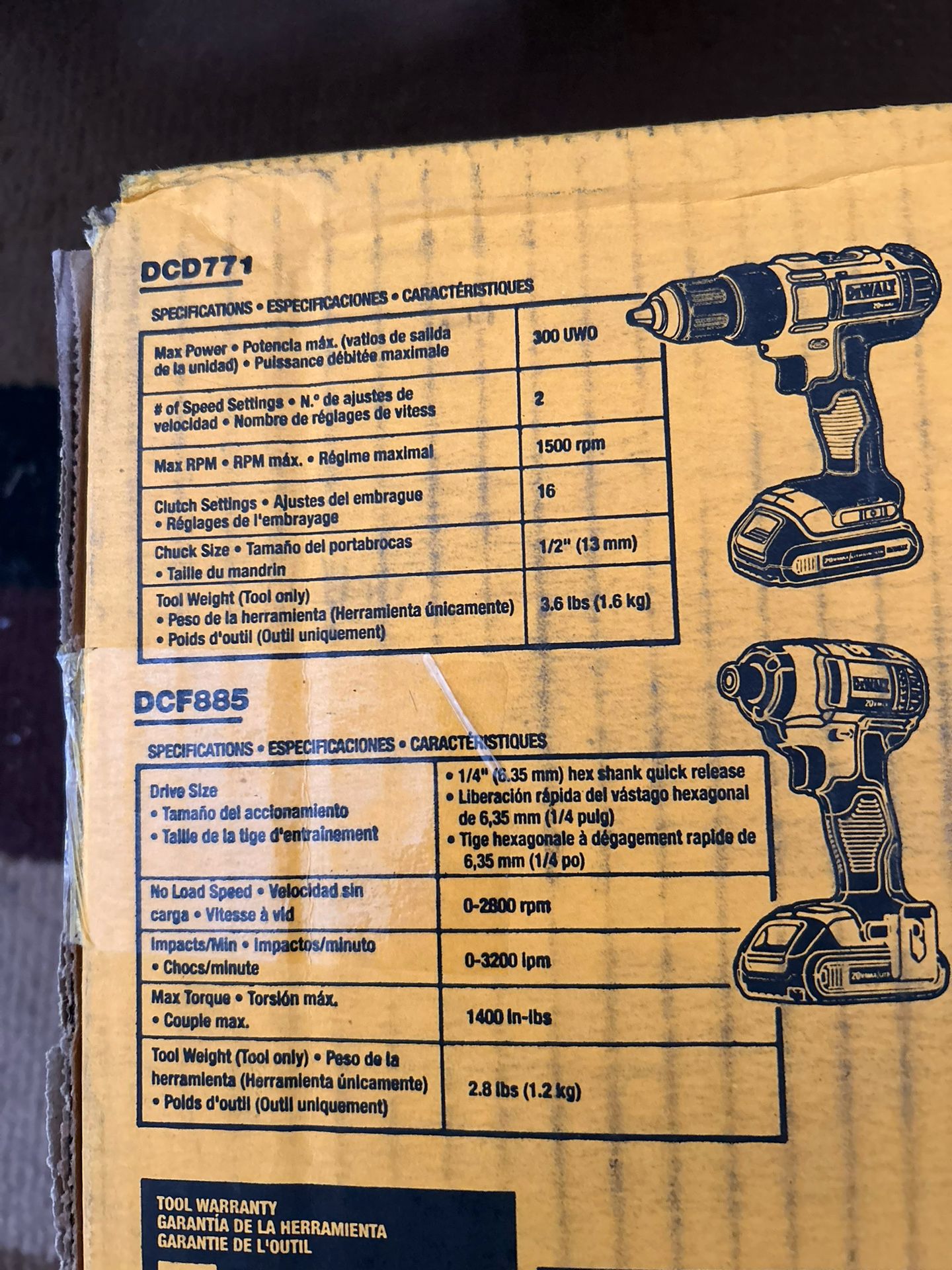 Dewalt drill & Compact Drill