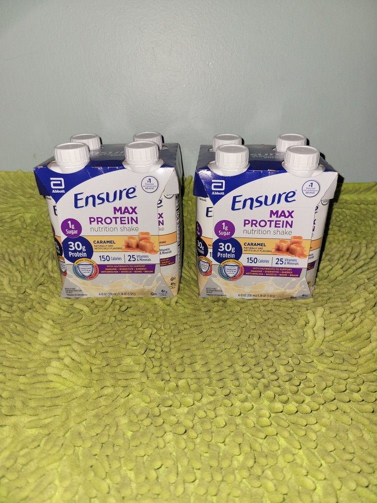 2 Pack 4 Ensure 11oz Caramel