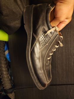 Bottesini Black Leather Lace-Up Casual Dress Shoe