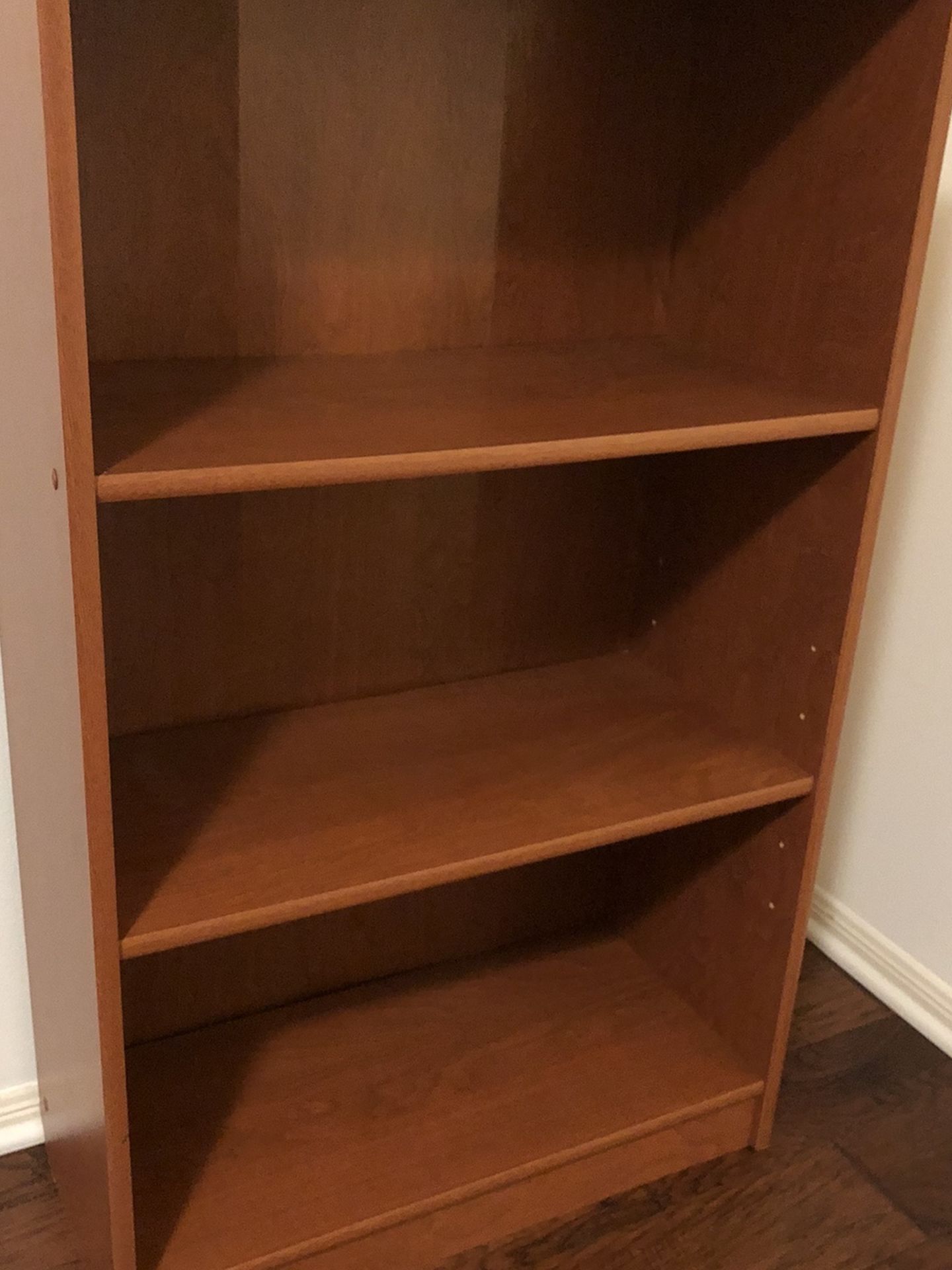 Bookcase- Three Shelf Brown Bookcase