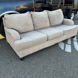 Comfy 3-Seater Couch – Neutral Beige Fabric