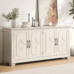 4-Door Sideboard Buffet Cabinet
