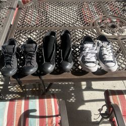 Two Woman Size 8.5 Converse Shoes In Great Condition Hight Tops 