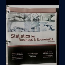 Statistics For Business And Economics