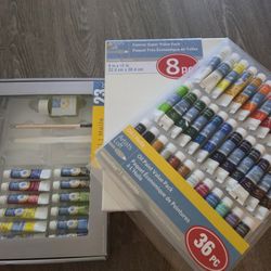 Canvas Super Value Pack, Oil Paint Set