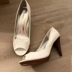 Style&Co. White Heels