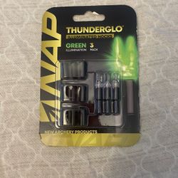 Green Illuminated arrow nocks