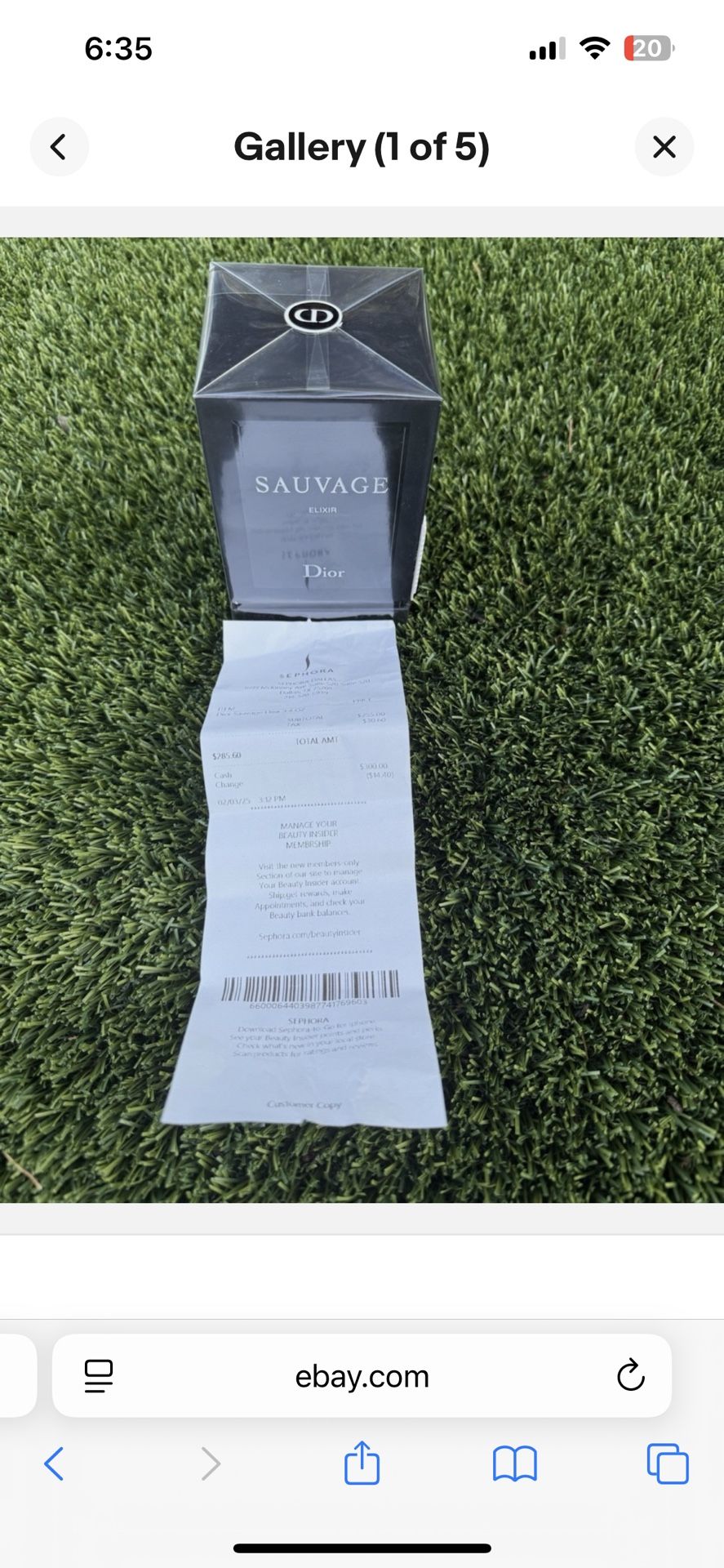 Dior Sauvage Elixir