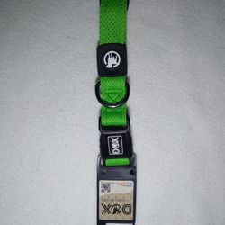 Dog Collar DDOXX Airmesh Size Medium Green -  NEW