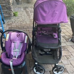 Cyber Platinum Purple Stroller 
