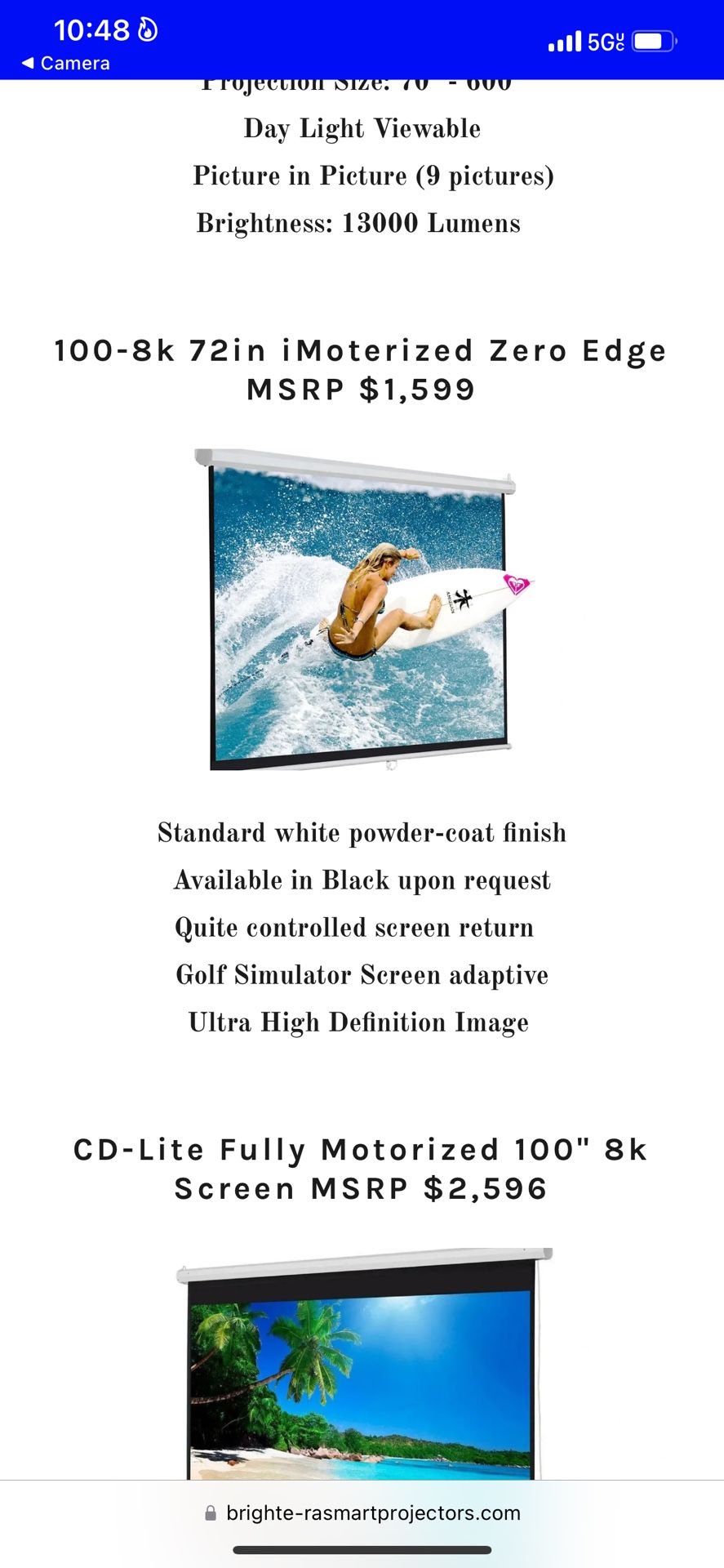Home Theater Golf Simulator Commercial Grade 8k Projector Bundle