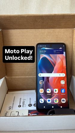 Moto Play 5G. Brand New! Factory Unlocked!