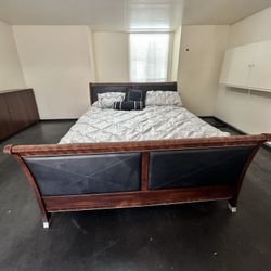 California King Bedroom Set + Mattress, Box Spring  + Bedding