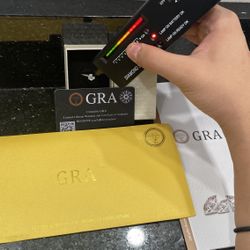 Moissanite Ring Perfect Valentine Gift Size 6.5mm 1.0ct D 