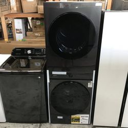 Samsung Bespoke Stacked Laundry Center Washer and Gas Dryer