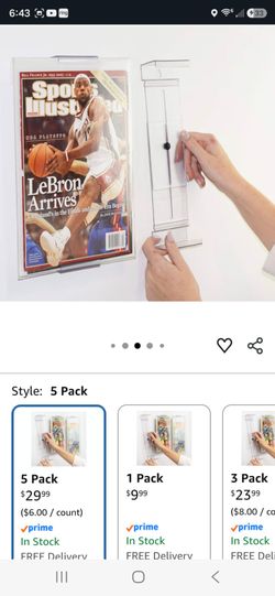 Comic Book Frame Wall Mount & Shelf Stand, 5 Pack
Patented Adjustable Display for Comic Books, Graded Comics & Magazines. Fits 7.14"-14.25". Wall Moun